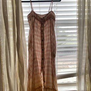 Free People Summer Plaid Dress